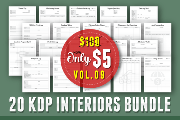 Download Editable KDP Interior Bundle Vol.9 - Interior bundle Collection