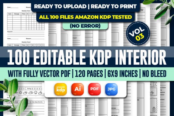 Download Mega Editable KDP Interior Bundle Vol 03 - Interior bundle Collection