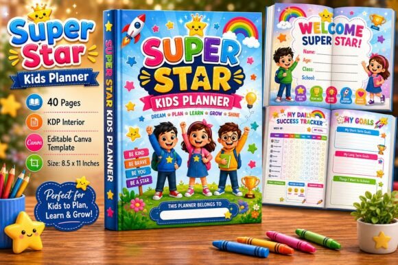 Download Super Star Kids Planner - Premium Bundle