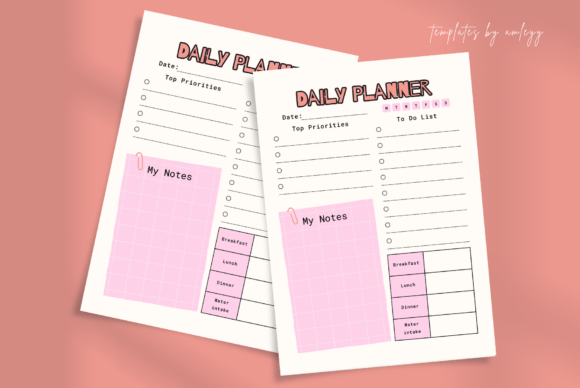 Download Cute Aesthetic Daily Planner Template - Premium Resources