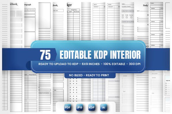 Download Mega Editable KDP Interior Bundle - Interior bundle Collection