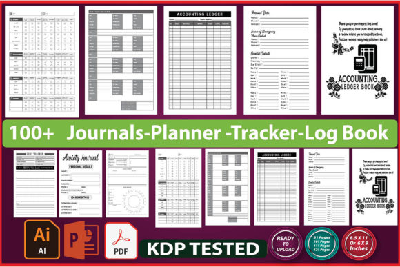 Download KDP Journal LogBook Interior Bundle - Interior bundle Collection