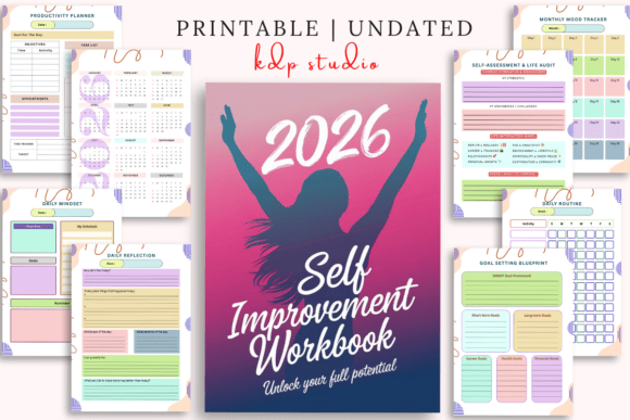 Download 2026 Self-Improvement Workbook - Premium Bundle