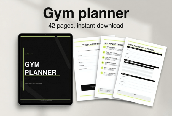 Download Gym Planner Printable - Premium Bundle