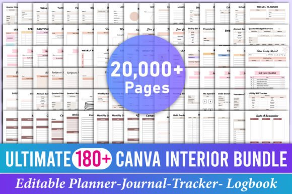 Download Ultimate 180+ Canva Kdp Interior Bundle - Interior bundle Collection