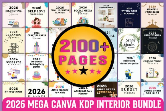 Download 2026 Mega Canva Kdp Interior Bundle - Interior bundle Collection