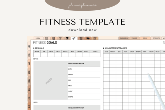 Download 🏃‍♀️ Fitness Goals Planner – Set, Track - Premium Resources