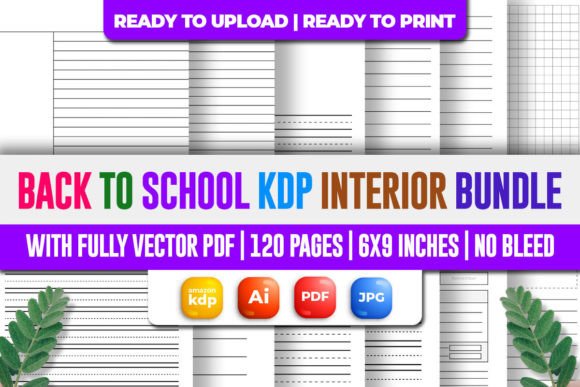 Download Back to School KDP Interior Bundle - Interior bundle Collection