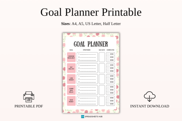 Download Multi-Goal Strategy Planner PDF - Premium Resources
