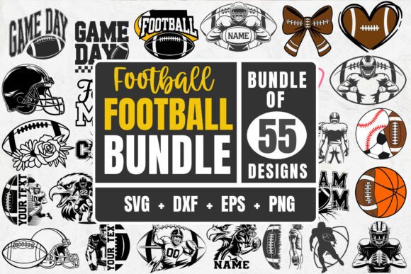 Download Football Bundle, Custom Football Svg - Custom football Collection
